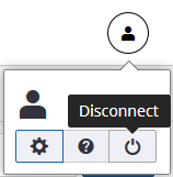 Logout button