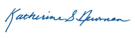 Katherine Newman signature