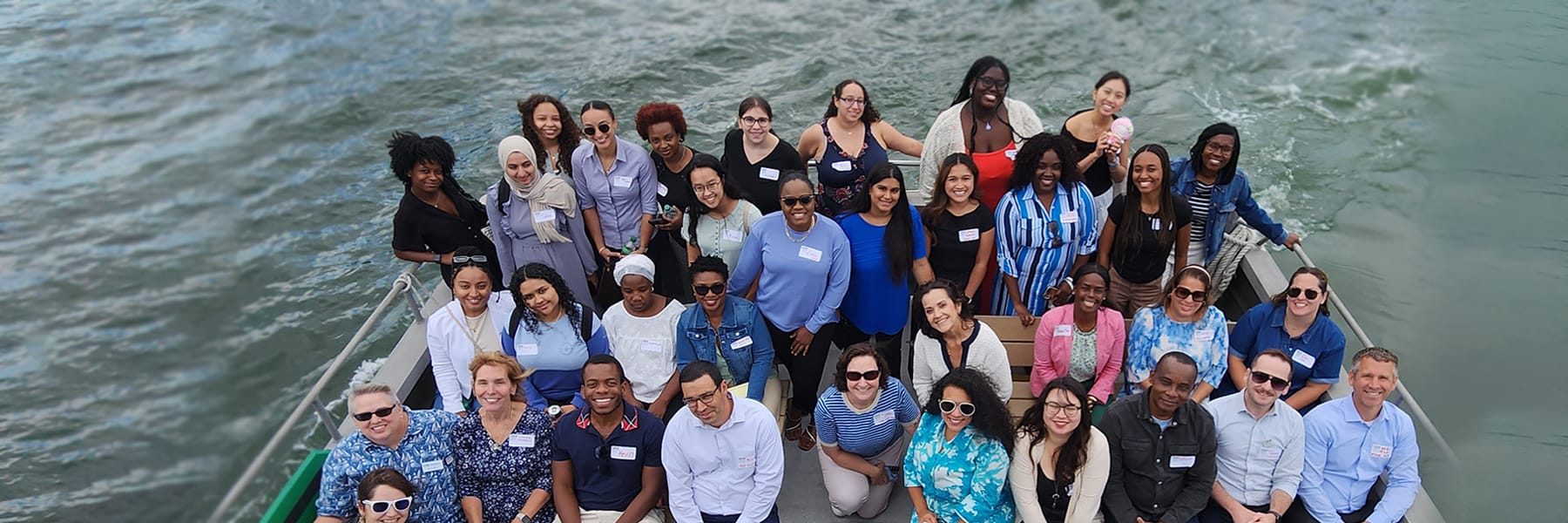 Clinical Leadership on a boat cruise in Boston Harbor.